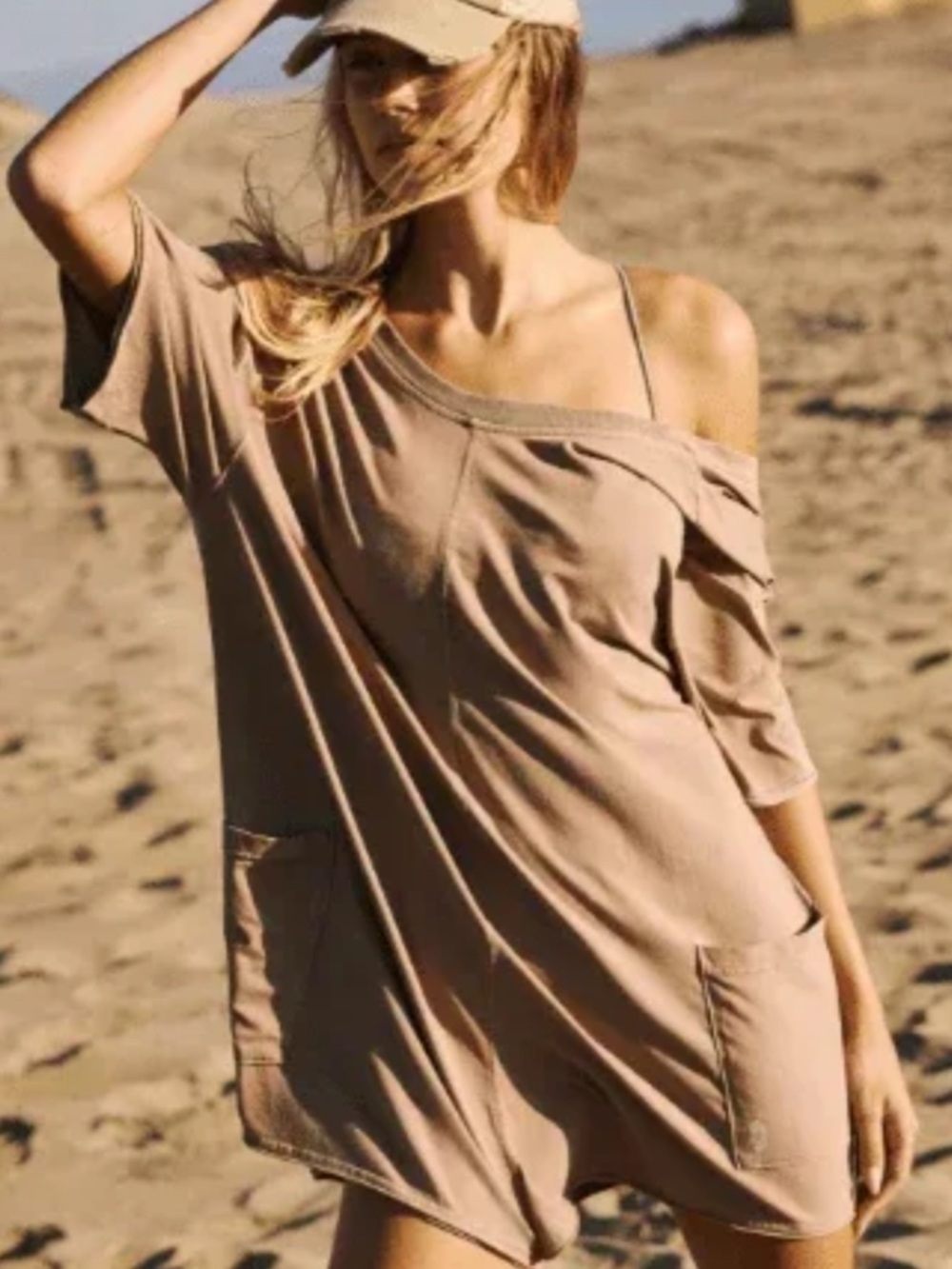 Free People Hot Shot Tee Romper NWT